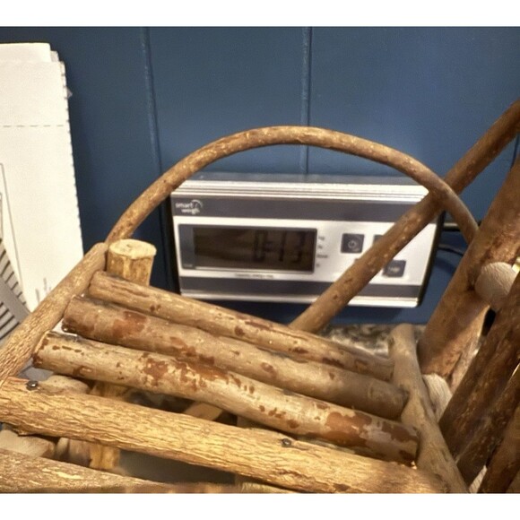 Rustic Bent Wood Twig Dollhouse Rocking Chair Primitive Folk Art Furniture - Picture 10 of 10